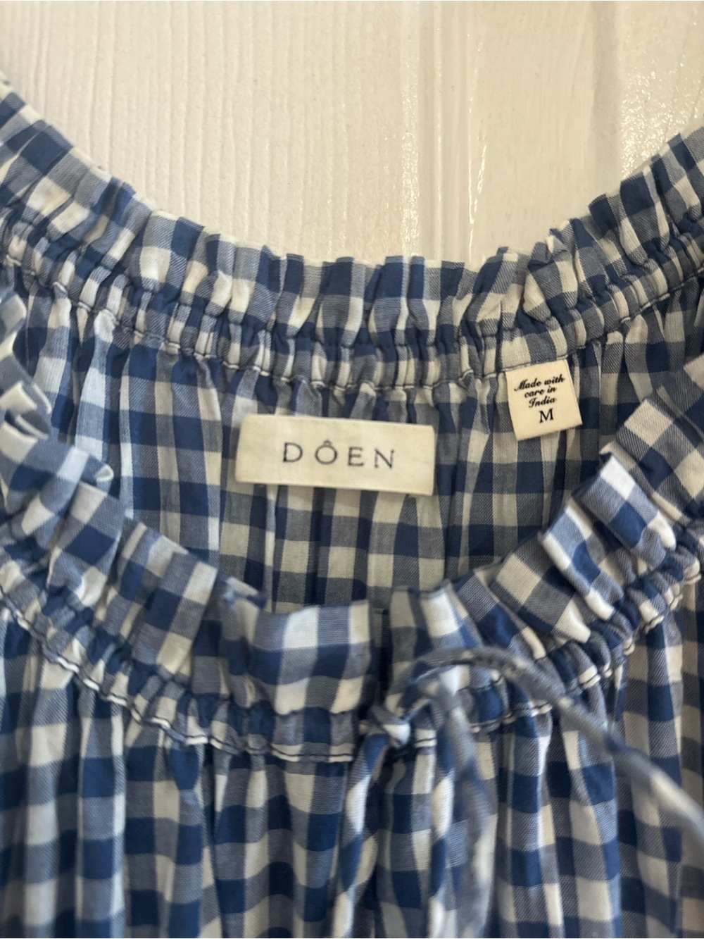 Doen Emmaretta Blue Gingham Dress - Picture 6 of 7